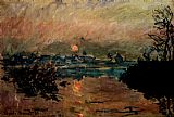 Claude Monet Canvas Paintings - Sunset